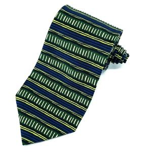 NEXT England Mens 100% Silk Nectie Green & Blue
